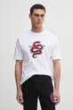 Karl Lagerfeld tricou din bumbac alb 551225.755400