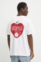 Odzież Les Deux t-shirt bawełniany LDM101204 biały