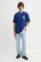 Les Deux tricou din bumbac LDM101212 bleumarin SS25