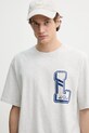 Les Deux t-shirt bawełniany szary LDM101215