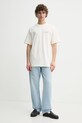 Les Deux t-shirt bawełniany LDM101216 beżowy SS25