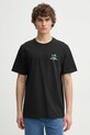 Îmbrăcăminte Les Deux tricou din bumbac LDM101221 negru