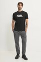 Karl Lagerfeld tricou 551235.755087 negru SS25