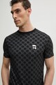 Бавовняна футболка Karl Lagerfeld чорний 551251.755096