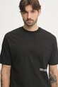 Karl Lagerfeld tricou din bumbac negru 551230.755192
