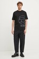 Karl Lagerfeld tricou din bumbac 551225.755197 negru SS25