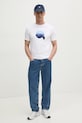 Хлопковая футболка Karl Lagerfeld 551242.755426 белый SS25
