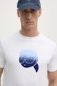 Хлопковая футболка Karl Lagerfeld белый 551242.755426