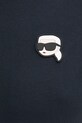 Бавовняна футболка Karl Lagerfeld 551224.755710 темно-синій