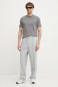 Хлопковая футболка Karl Lagerfeld 551224.755710 серый SS25