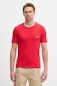 HUGO tričko pánské bavlněné T-SHIRT RN TRIPLET P 3-pack 50532811 červená SS26