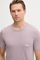 HUGO T-shirt męski bawełniany T-SHIRT RN TRIPLET P 3-pack 50532811