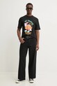 Hugo Blue tricou din bumbac 50532123 negru SS25