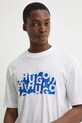 HUGO Blue t-shirt bawełniany biały 50533528