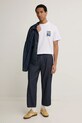 Хлопковая футболка MSGM 3840MM136.257002 белый SS25