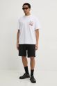 MSGM t-shirt bawełniany 3840MM140.257002 biały SS25