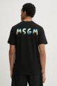 Îmbrăcăminte MSGM tricou din bumbac 3840MM101.257097 negru