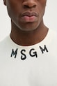 Хлопковая футболка MSGM 3840MM102.257002 бежевый