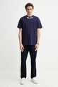 Хлопковая футболка MSGM 3840MM102.257002 фиолетовой SS25