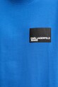 Karl Lagerfeld Jeans tricou din bumbac albastru A1M17001