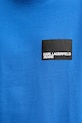 Bavlnené tričko Karl Lagerfeld Jeans modrá A1M17001