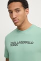 Karl Lagerfeld Jeans tricou din bumbac verde A1M17002