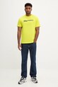 Bavlněné tričko Karl Lagerfeld Jeans A1M17002 zelená SS25