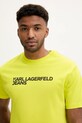 Bavlněné tričko Karl Lagerfeld Jeans zelená A1M17002