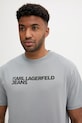 Karl Lagerfeld Jeans tricou din bumbac gri A1M17002