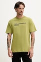 Karl Lagerfeld Jeans tricou din bumbac verde A1M17002