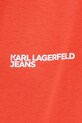 Karl Lagerfeld Jeans t-shirt męski bawełniany A1M17003 pomarańczowy