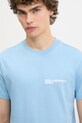 Karl Lagerfeld Jeans t-shirt bawełniany niebieski A1M17003