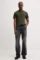 Karl Lagerfeld Jeans t-shirt bawełniany A1M17003 zielony AW25