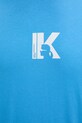Karl Lagerfeld Jeans t-shirt męski bawełniany A1M17044 niebieski