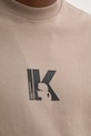 Pamučna majica Karl Lagerfeld Jeans A1M17044 bež