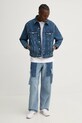 Karl Lagerfeld Jeans tricou din bumbac A1M17113 alb SS25