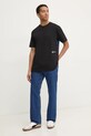 Бавовняна футболка Karl Lagerfeld Jeans A1M17113 чорний SS25