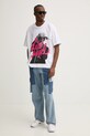 Бавовняна футболка Karl Lagerfeld Jeans A1M17154 білий SS25