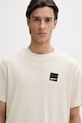 Bavlnené tričko Karl Lagerfeld Jeans béžová A1M17049