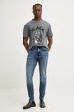 HUGO t-shirt bawełniany 50530684 szary SS25