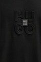 Βαμβακερό μπλουζάκι HUGO 50535499 μαύρο