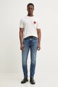 HUGO t-shirt bawełniany 50530641 biały SS25