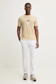 HUGO t-shirt bawełniany 50530683 beżowy SS25