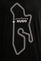 Bavlnené tričko HUGO 50531757 čierna