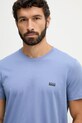 BOSS t-shirt bawełniany niebieski 50531401