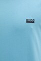 BOSS t-shirt bawełniany turkusowy 50531401