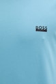 Βαμβακερό μπλουζάκι BOSS τιρκουάζ 50531401