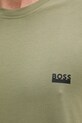 BOSS t-shirt bawełniany zielony 50531401