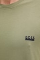 Хлопковая футболка BOSS зелёный 50531401