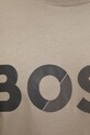 Bombažna kratka majica BOSS Green 50530990 bež